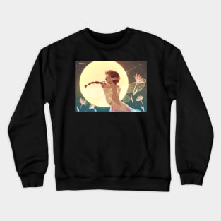 fairy under the moon Crewneck Sweatshirt